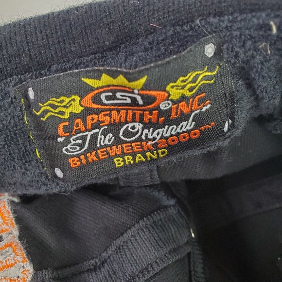 Vtg 2003 CSI Bullet Proof Bike Week Daytona Beach Florida Hook Loop Skull Cap - Picture 9 of 9